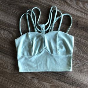 Mint Crop Top